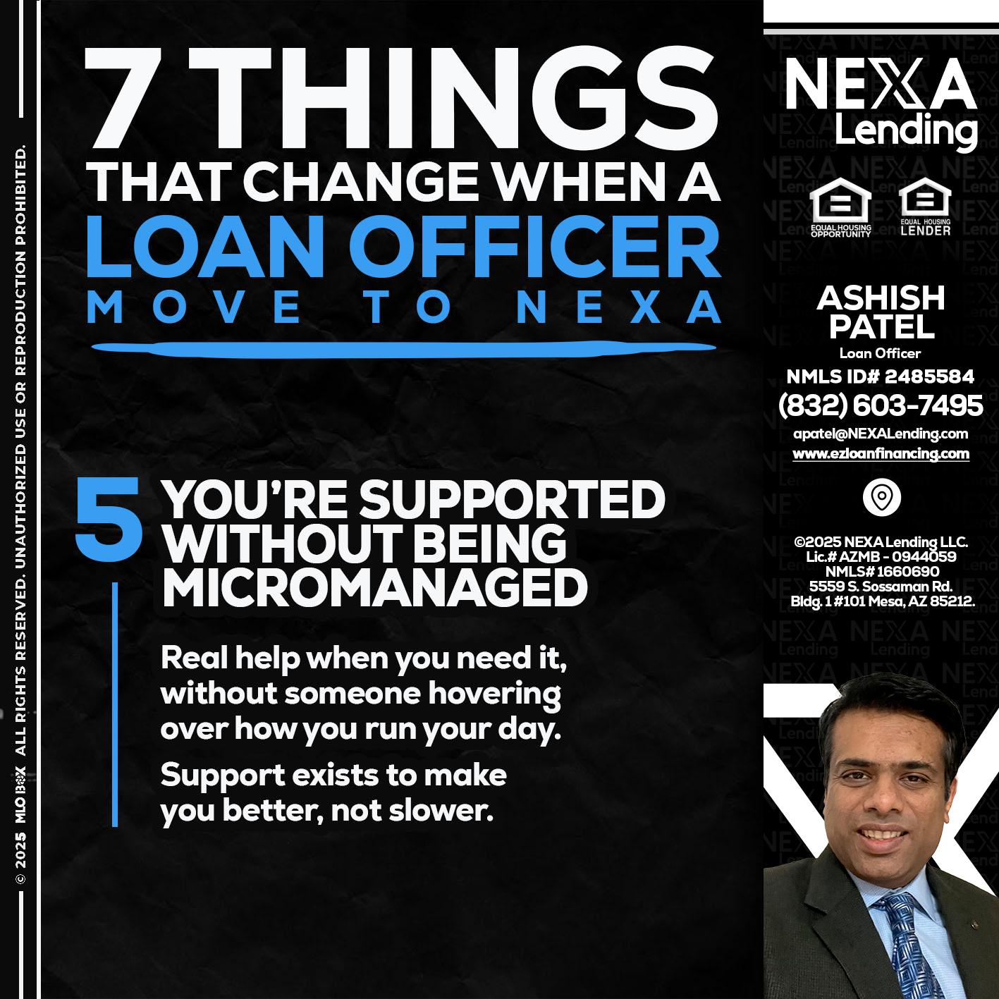 7 THINGS (5) - Ashish Patel -Loan Officer