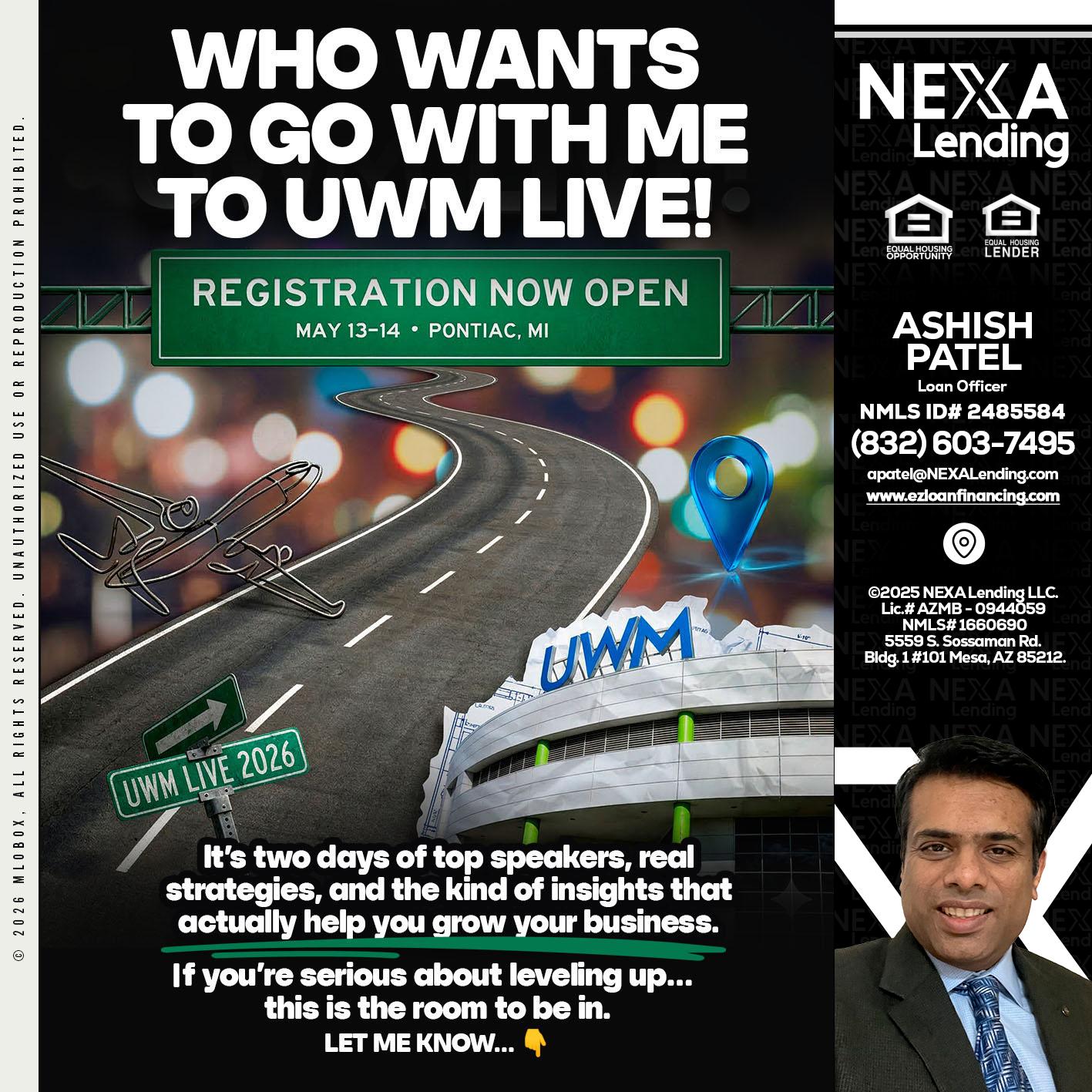 WHO WANTS - Ashish Patel -Loan Officer