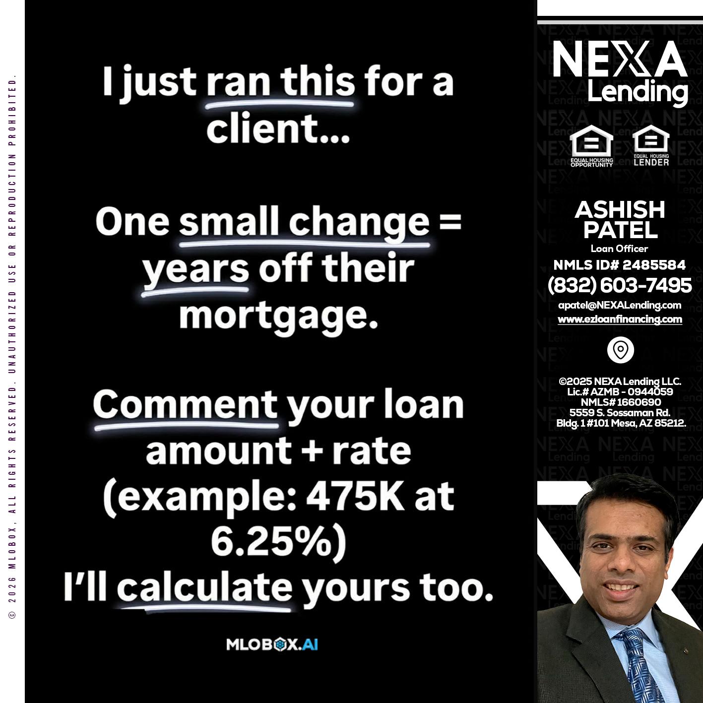 I JUST RAN - Ashish Patel -Loan Officer