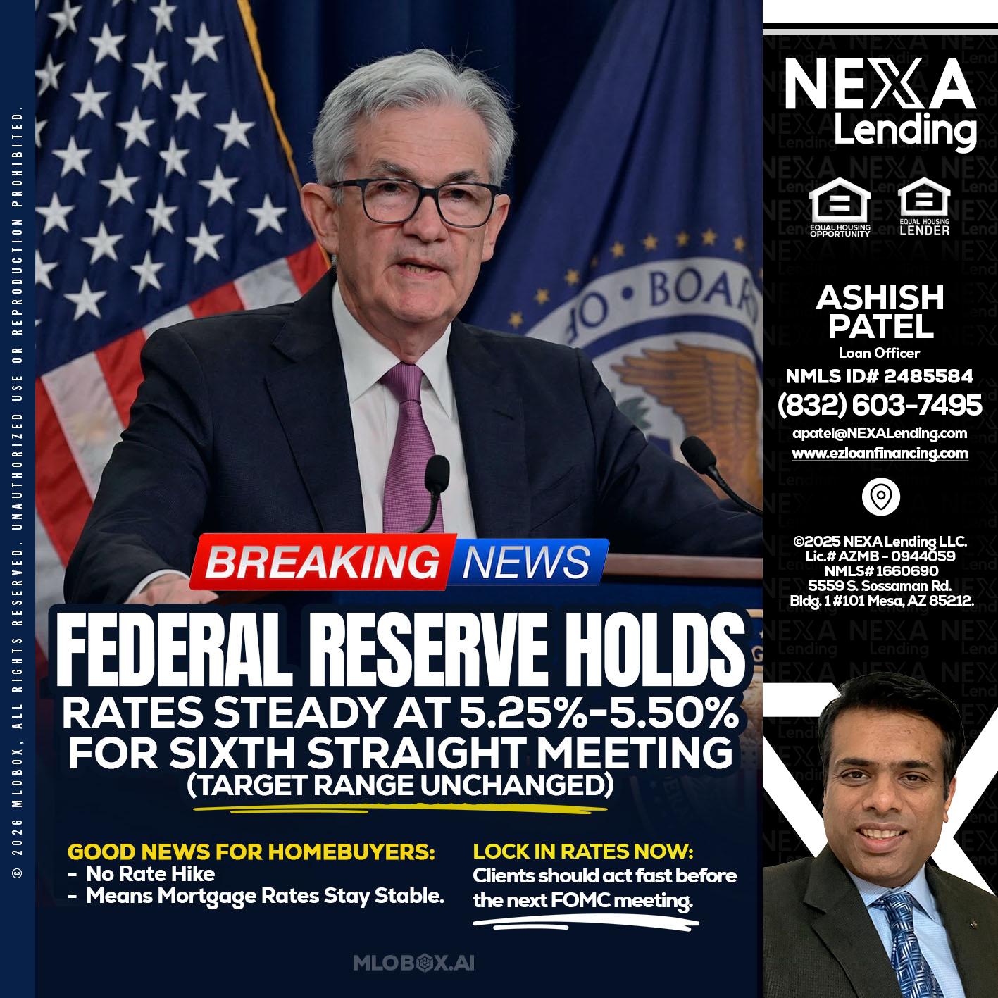 federal reserve - Ashish Patel -Loan Officer