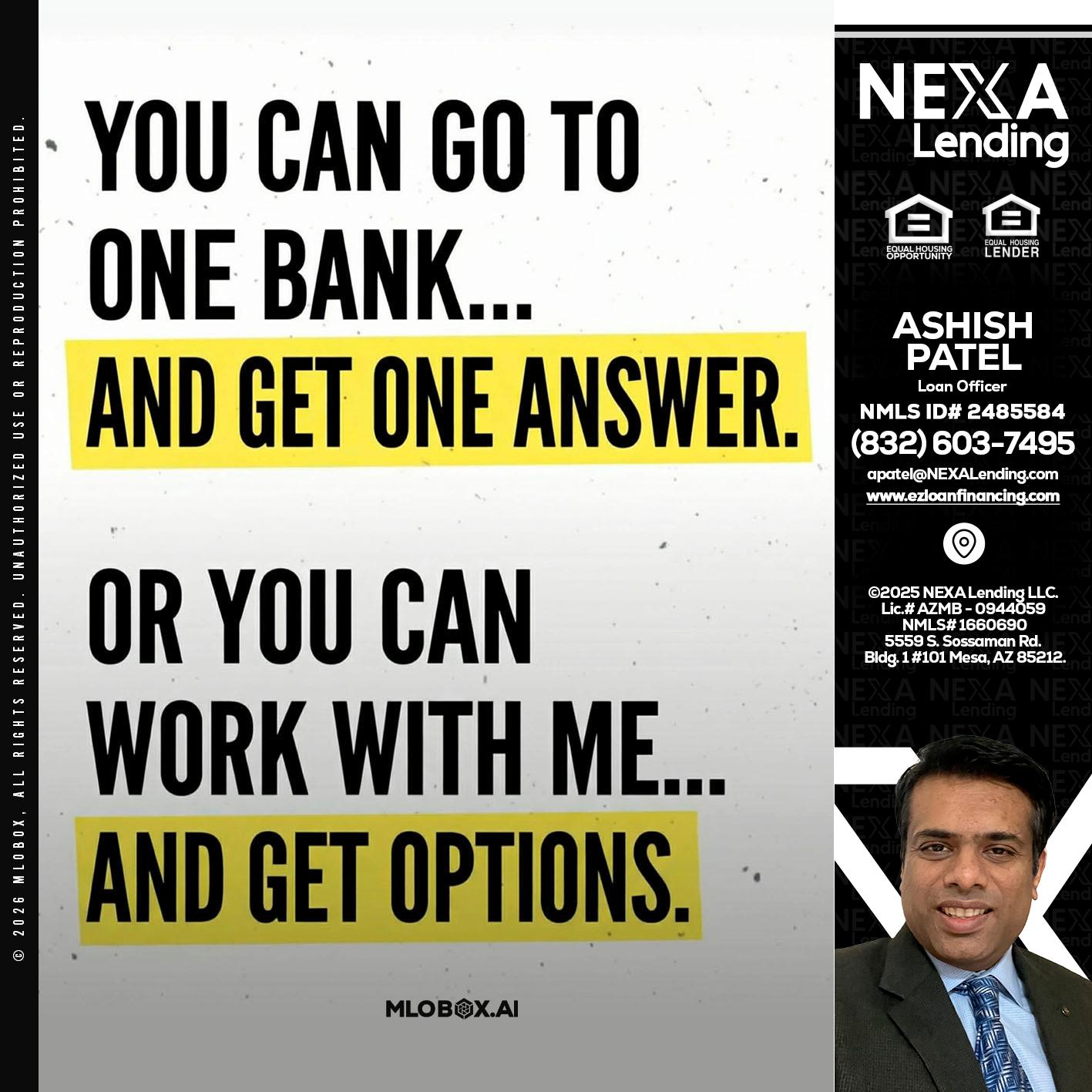 YOU CAN GO TO - Ashish Patel -Loan Officer