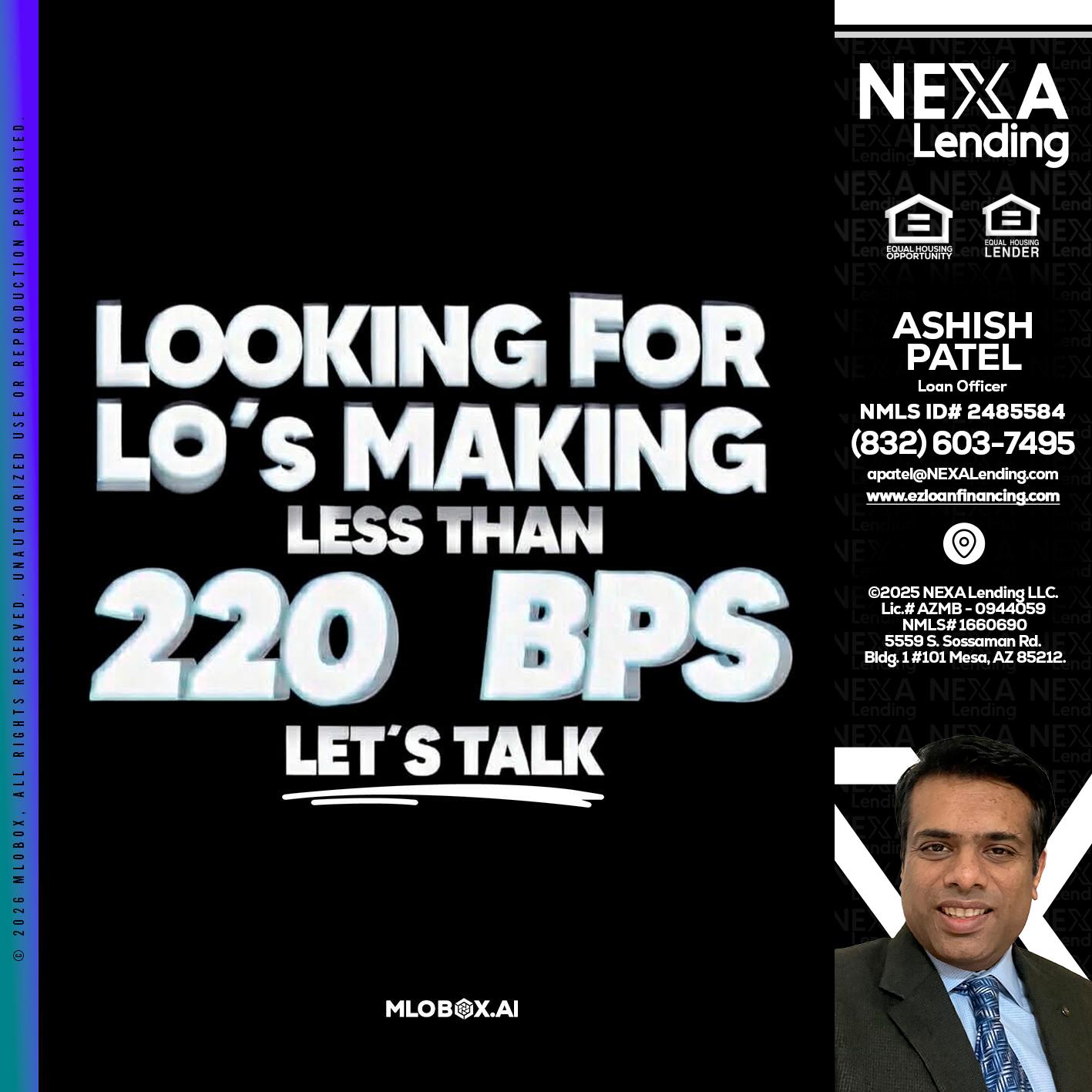 LOOKING FOR - Ashish Patel -Loan Officer