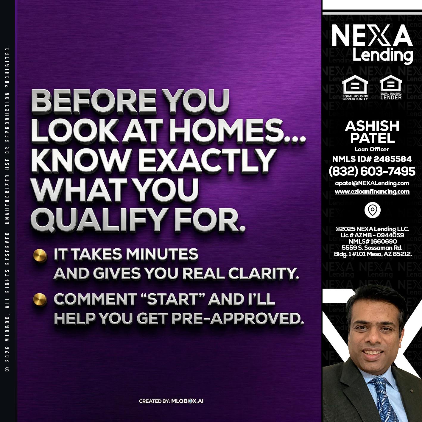 BEFORE YOU - Ashish Patel -Loan Officer