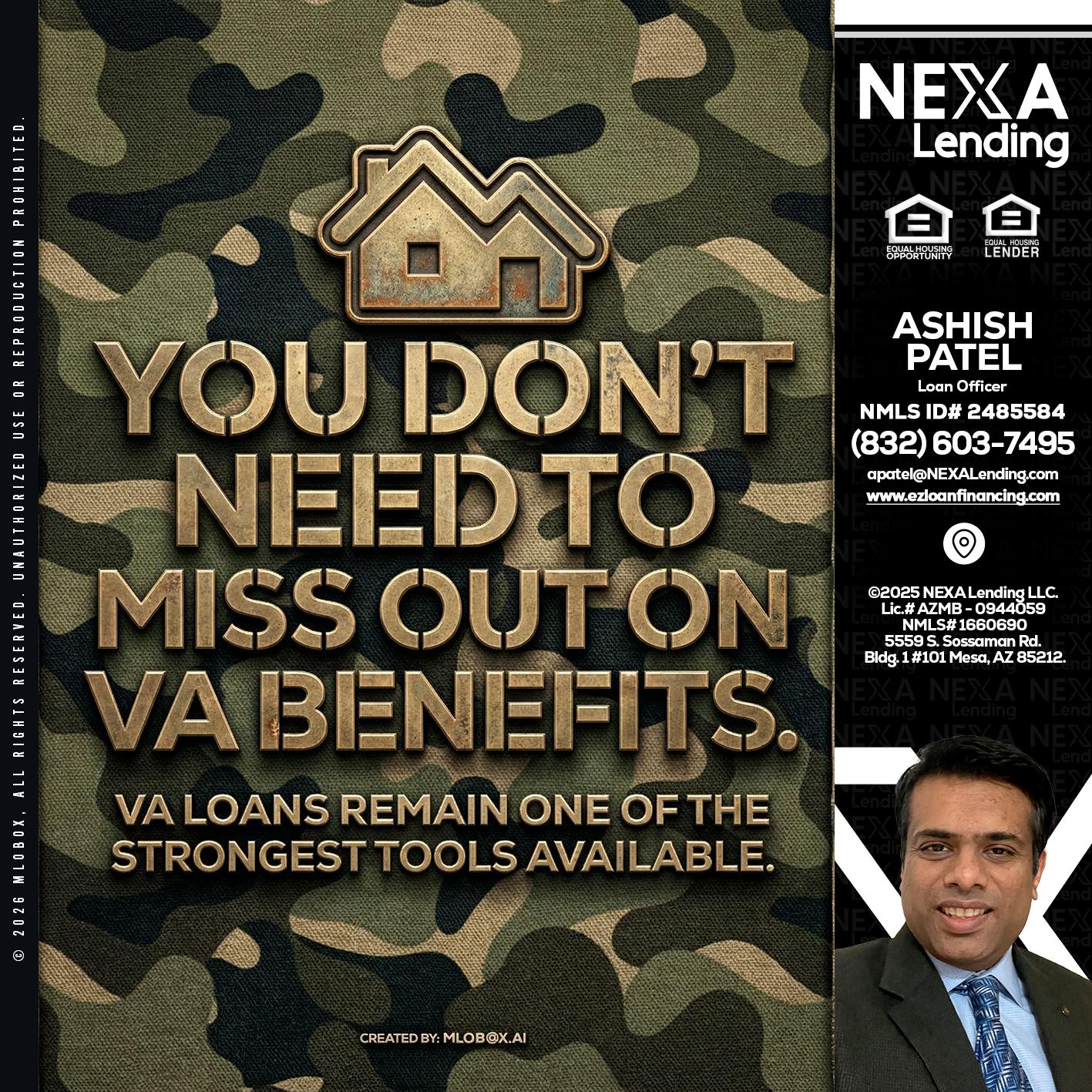 you don't need - Ashish Patel -Loan Officer