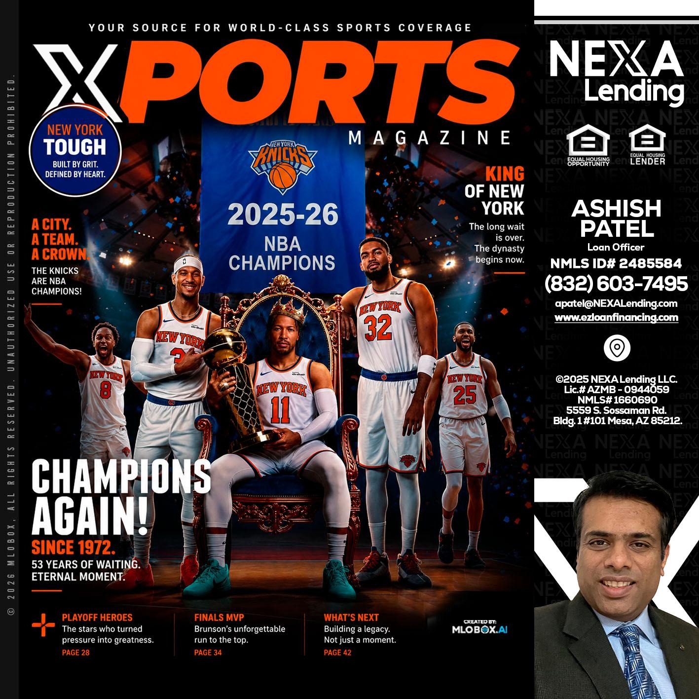XPORTS MAGAZINE - Ashish Patel -Loan Officer