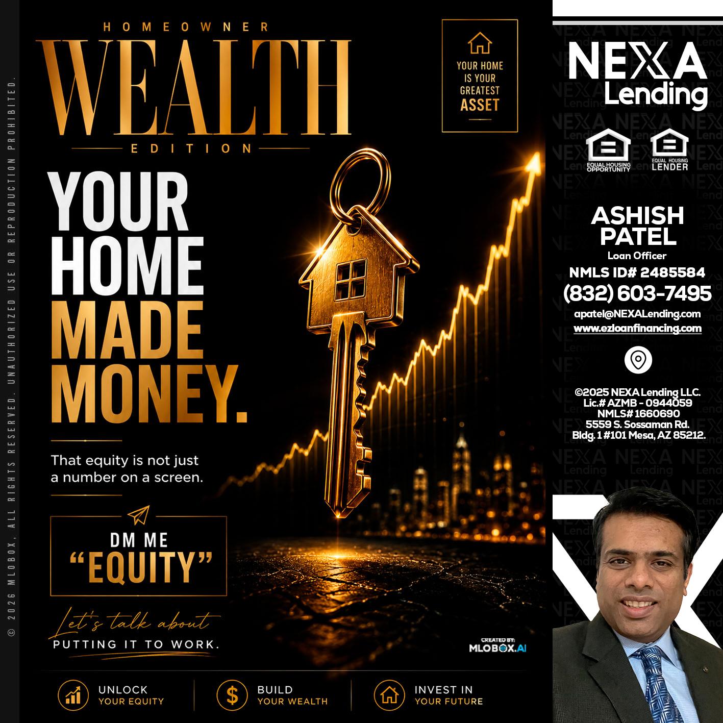 YOUR HOME MADE - Ashish Patel -Loan Officer