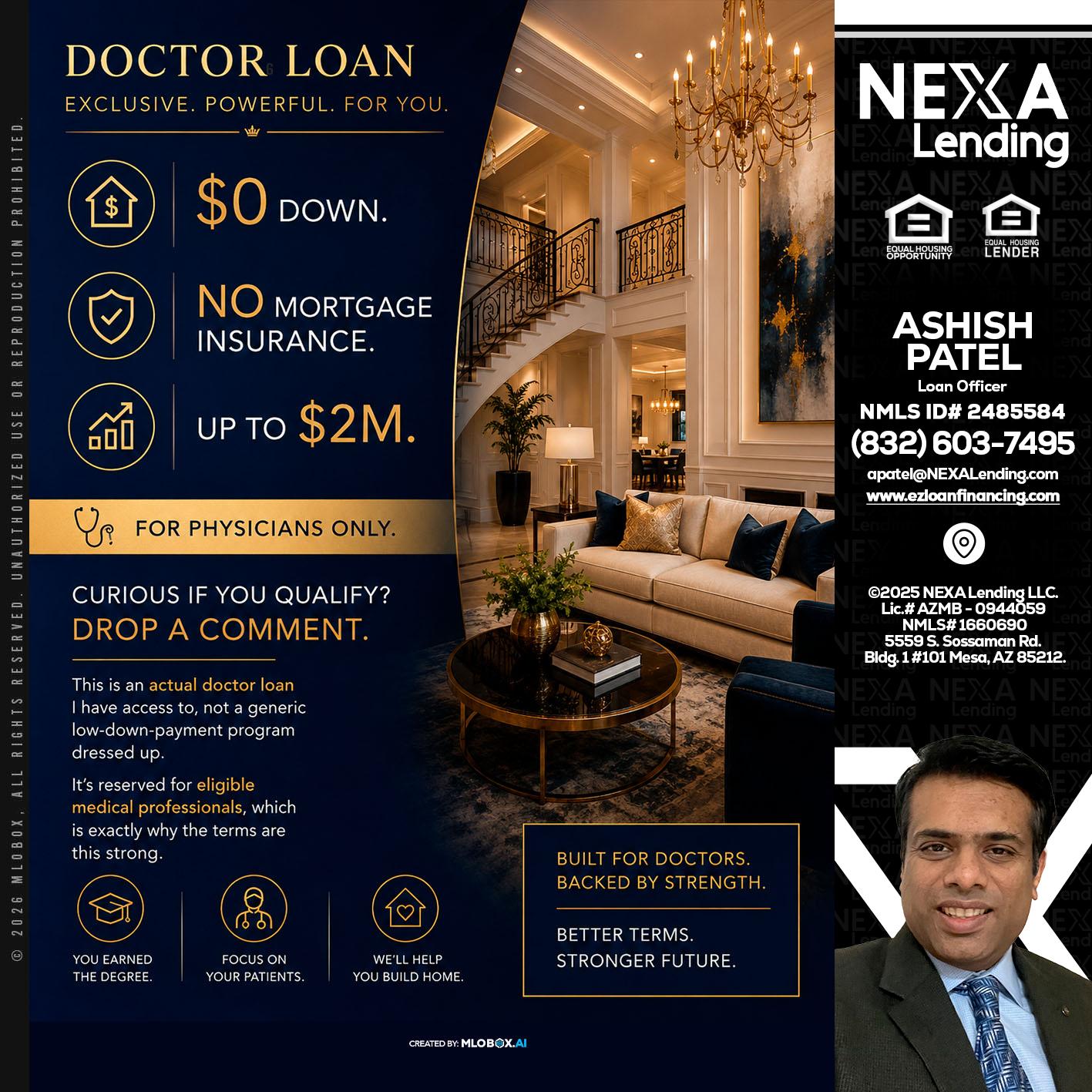 DOCTOR LOANS - Ashish Patel -Loan Officer