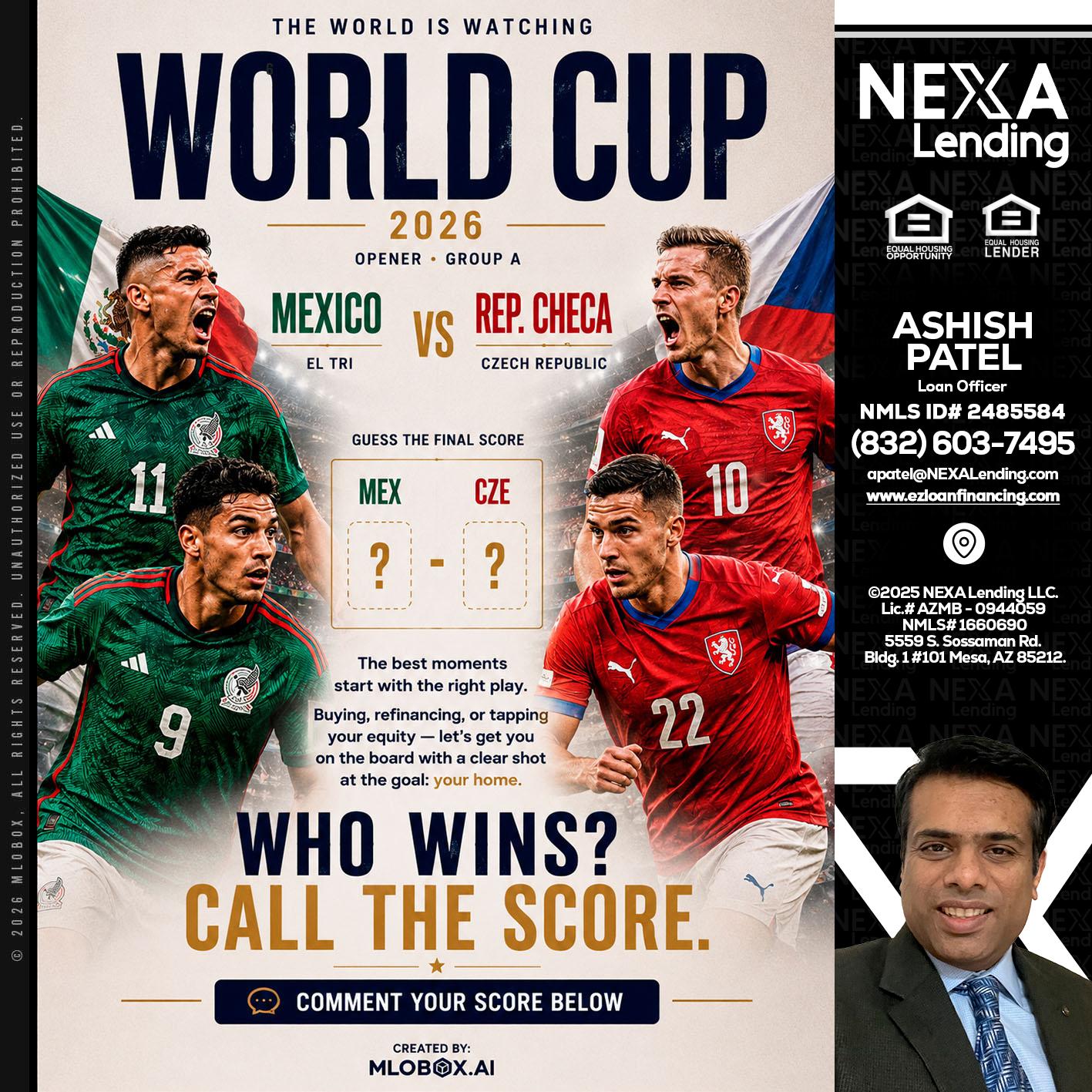 WORLD CUP 2026 - Ashish Patel -Loan Officer