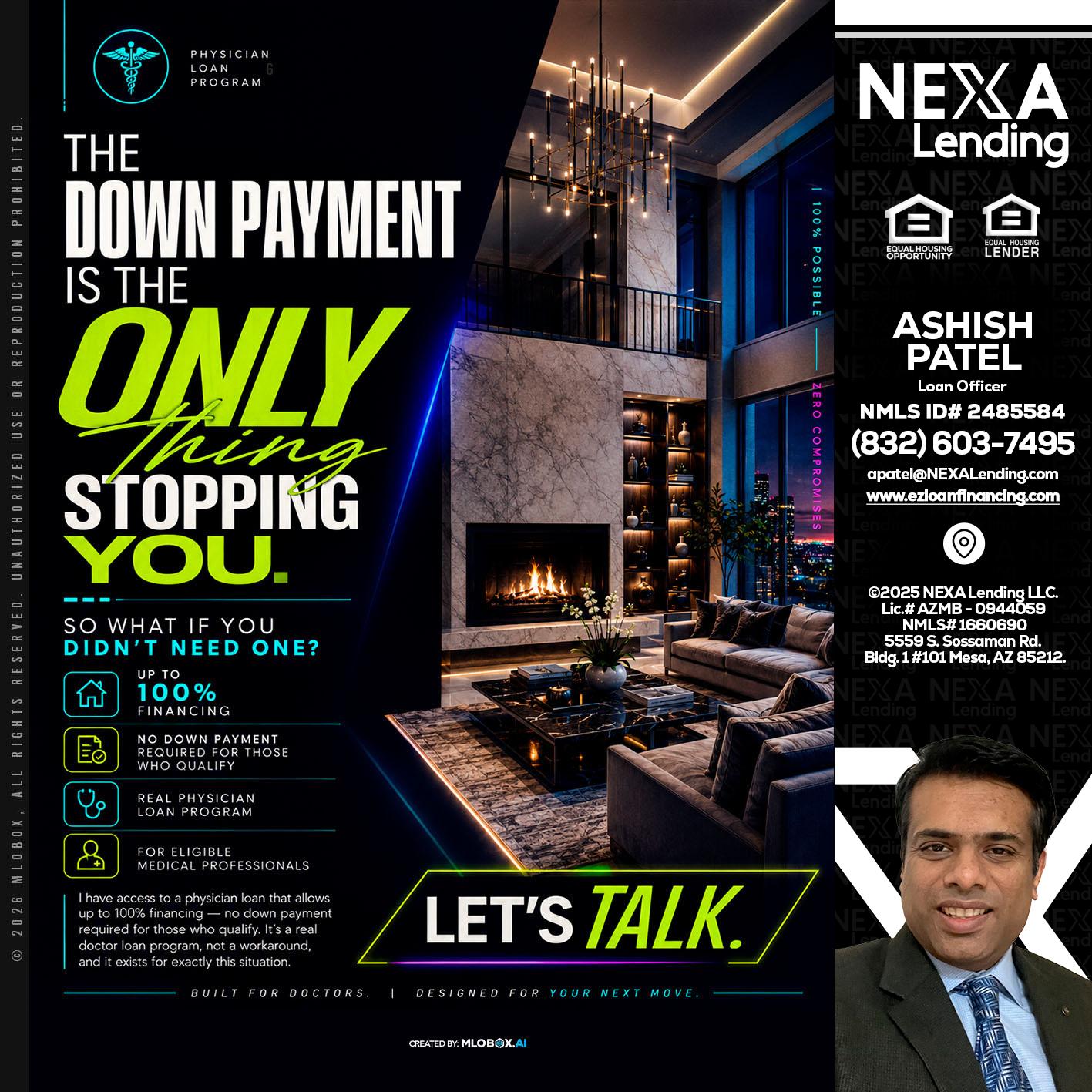THE DOWN PAYMENT - Ashish Patel -Loan Officer