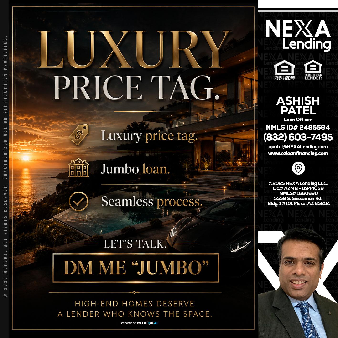 LUXURY PRICE - Ashish Patel -Loan Officer