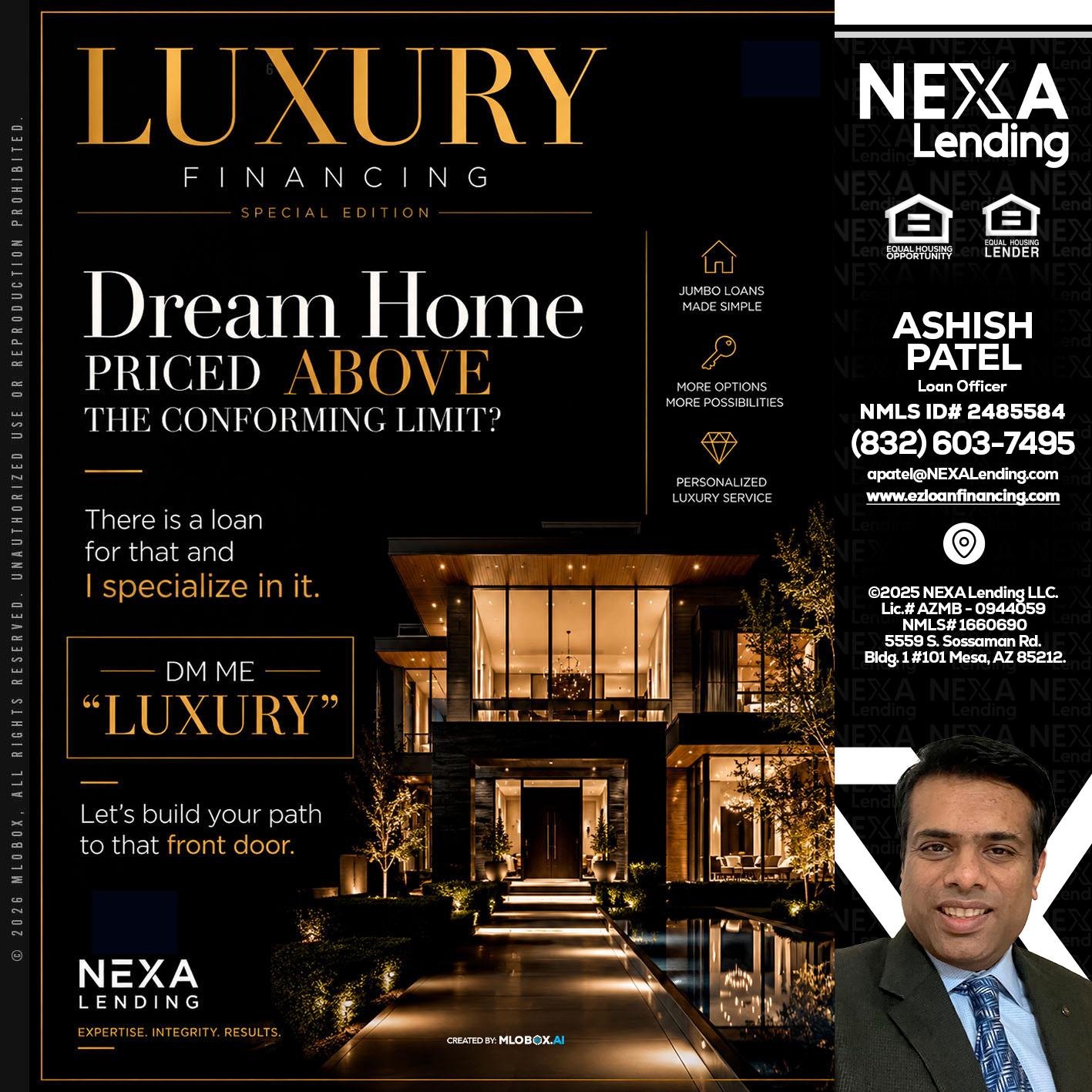 LUXURY - Ashish Patel -Loan Officer
