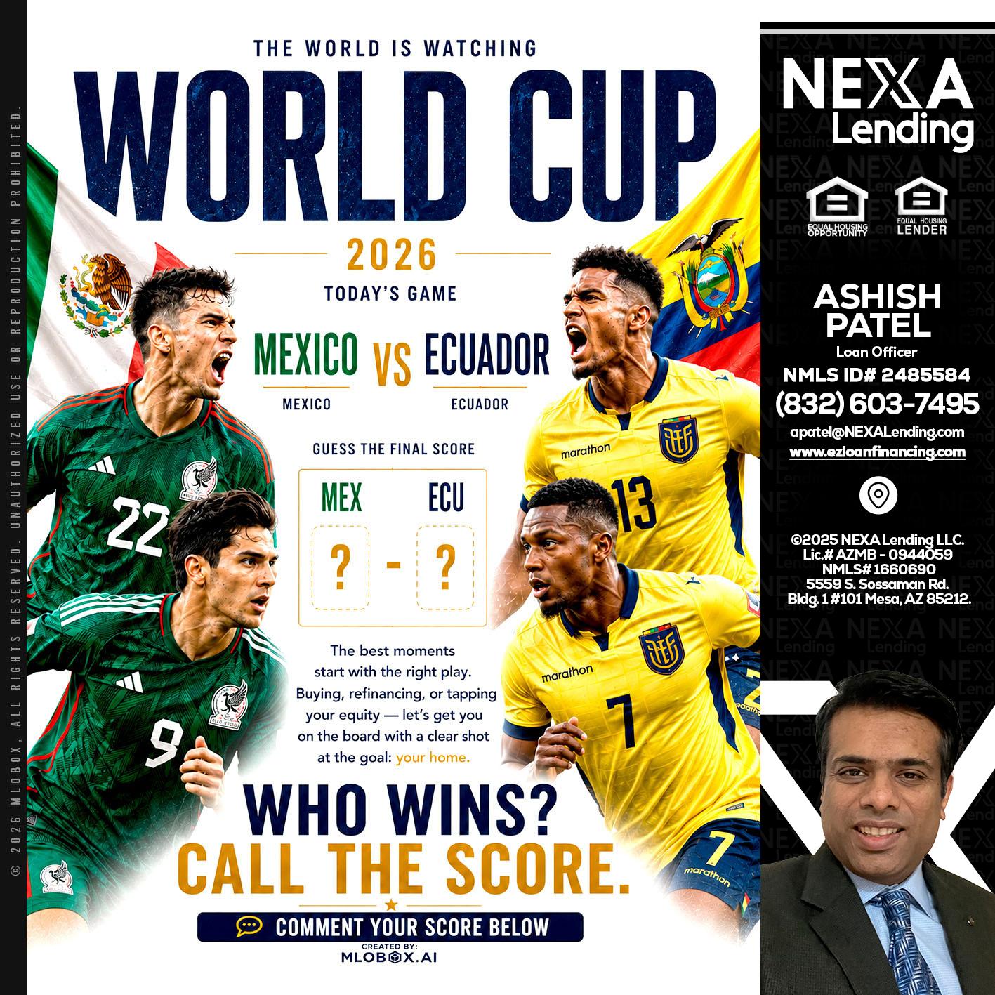 WORLD CUP 2026 - Ashish Patel -Loan Officer