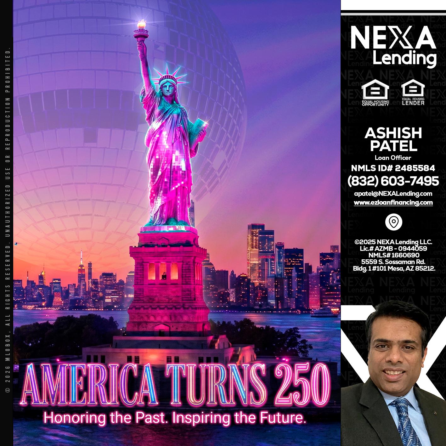 AMERICA TURNS 250 - Ashish Patel -Loan Officer
