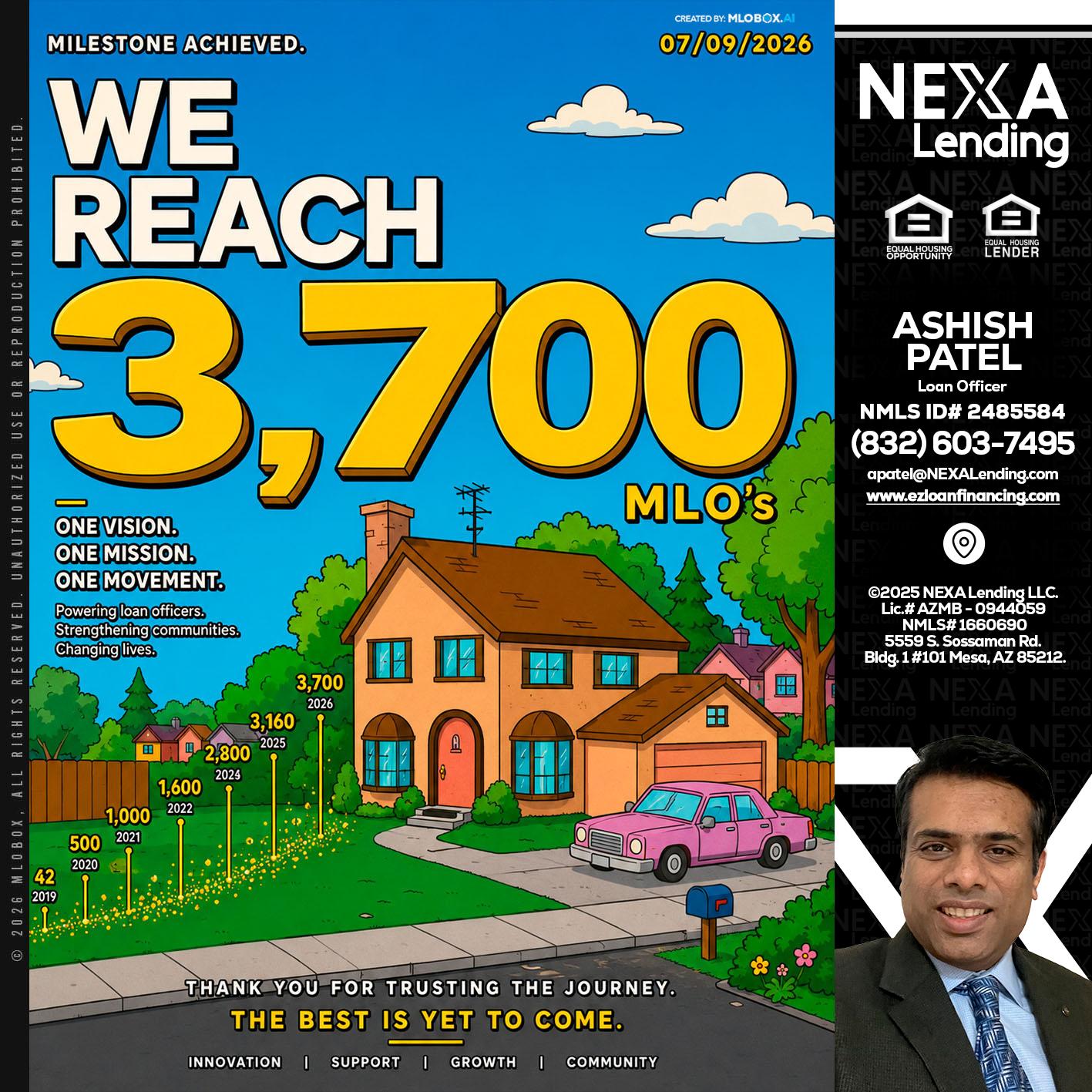 3,700 MLO's - Ashish Patel -Loan Officer