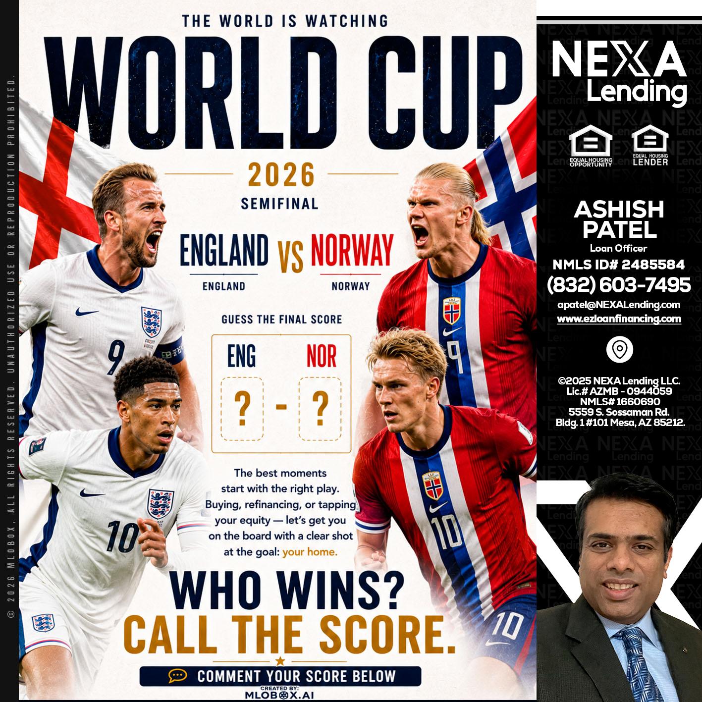 WORLD CUP 2026 - Ashish Patel -Loan Officer
