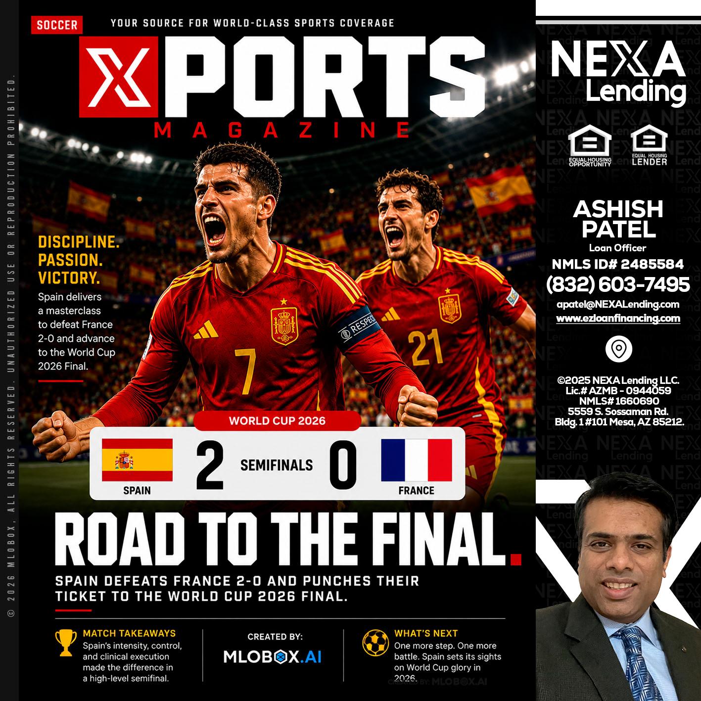 XPORTS WORLD CUP 2026 - Ashish Patel -Loan Officer