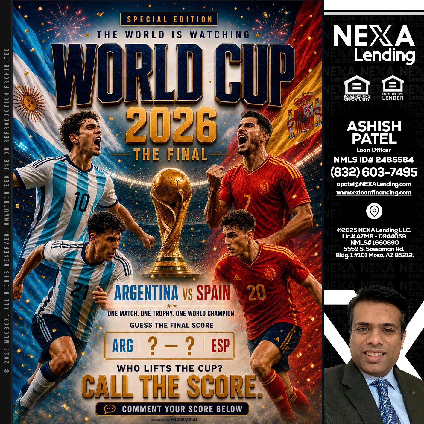 World Cup 2026 finals - Ashish Patel -Loan Officer