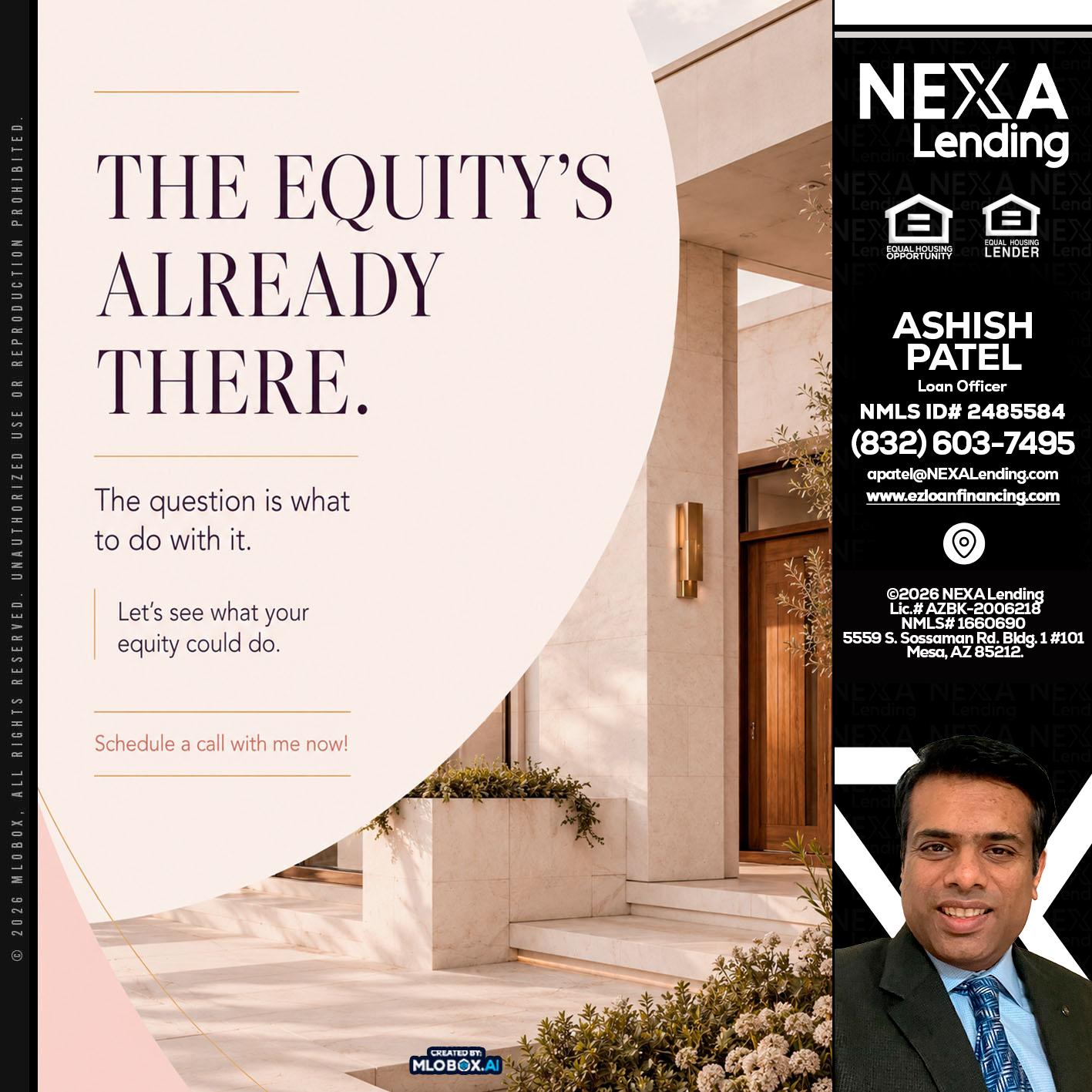 THE EQUITY'S - Ashish Patel -Loan Officer