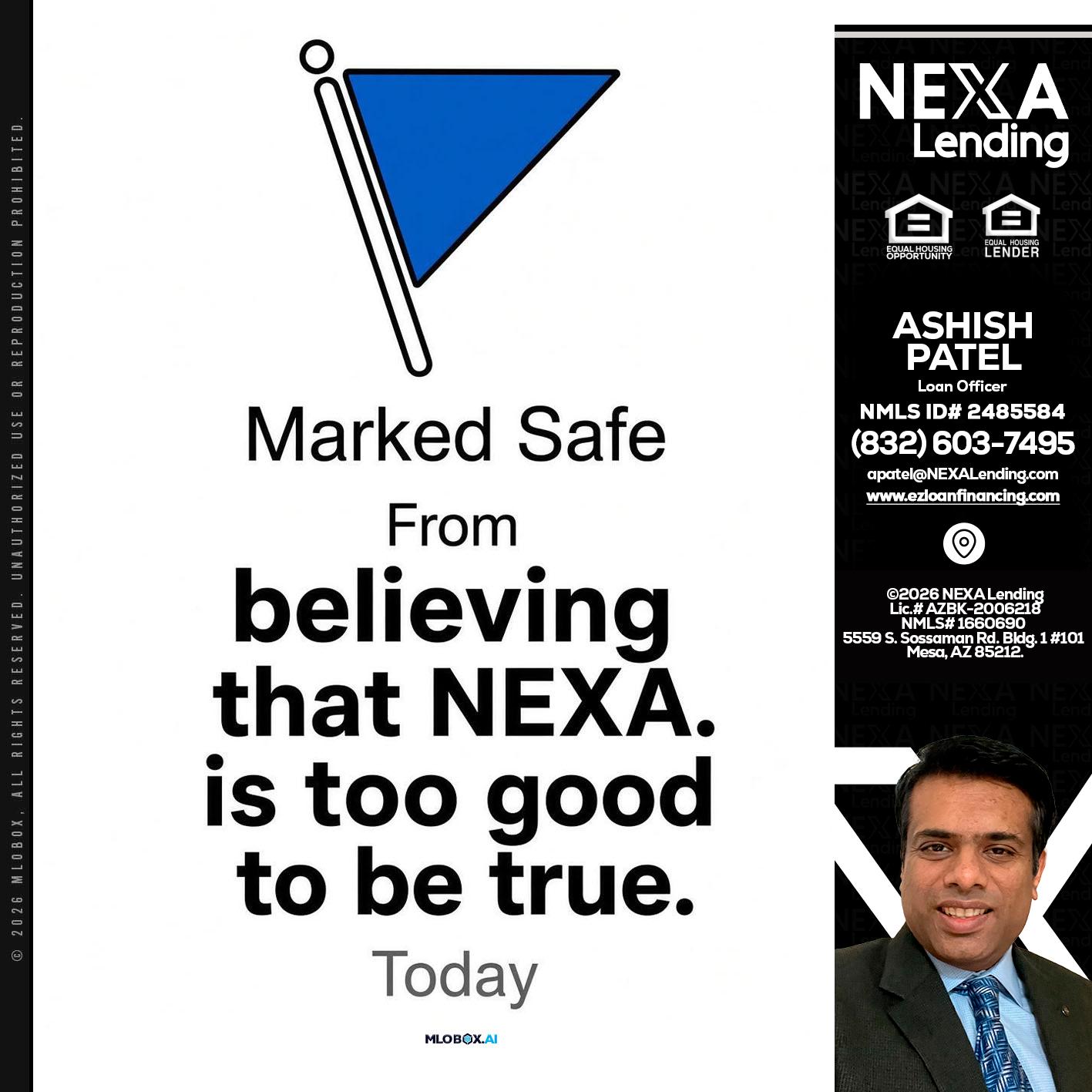MARKED SAFE - Ashish Patel -Loan Officer