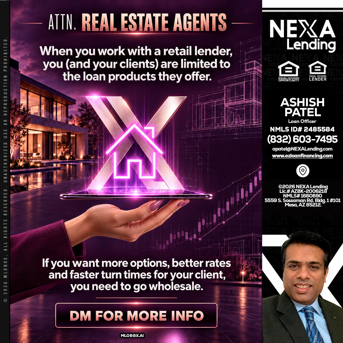 REAL ESTATE AGENTS - Ashish Patel -Loan Officer