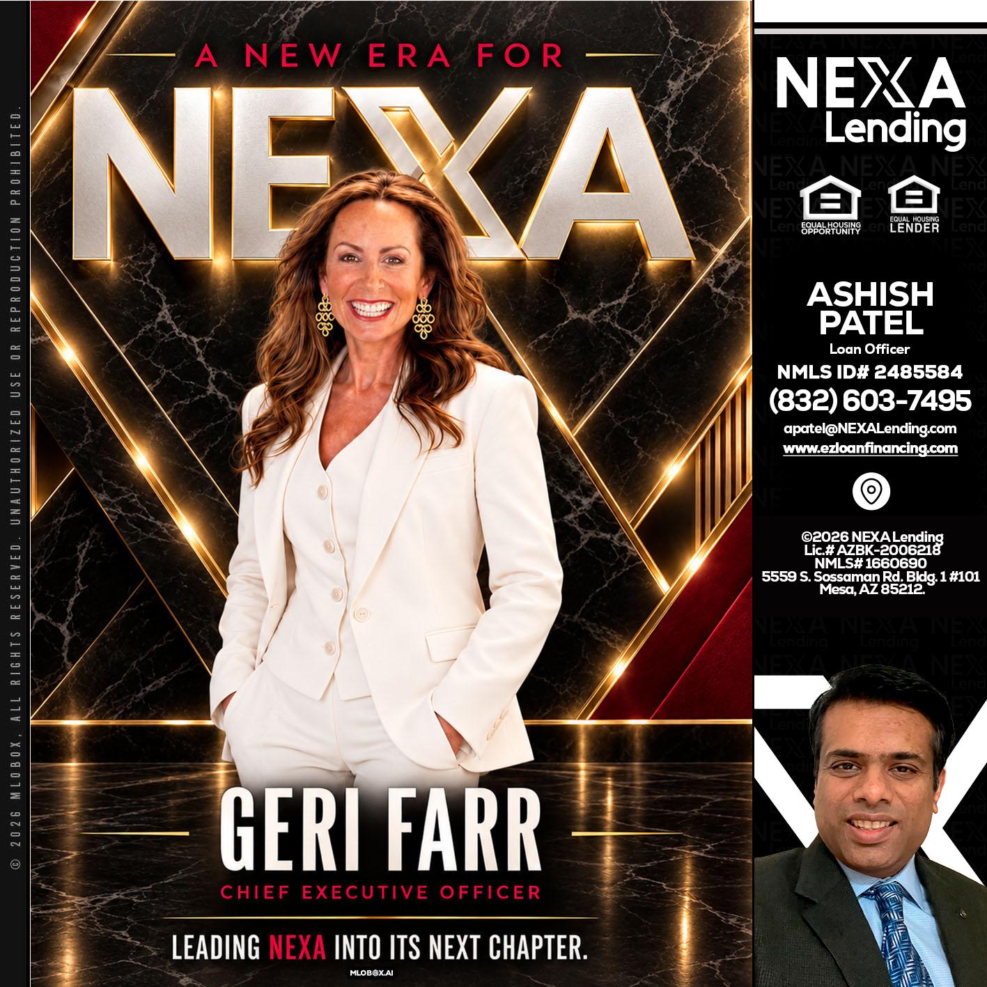 GERI FARR - Ashish Patel -Loan Officer