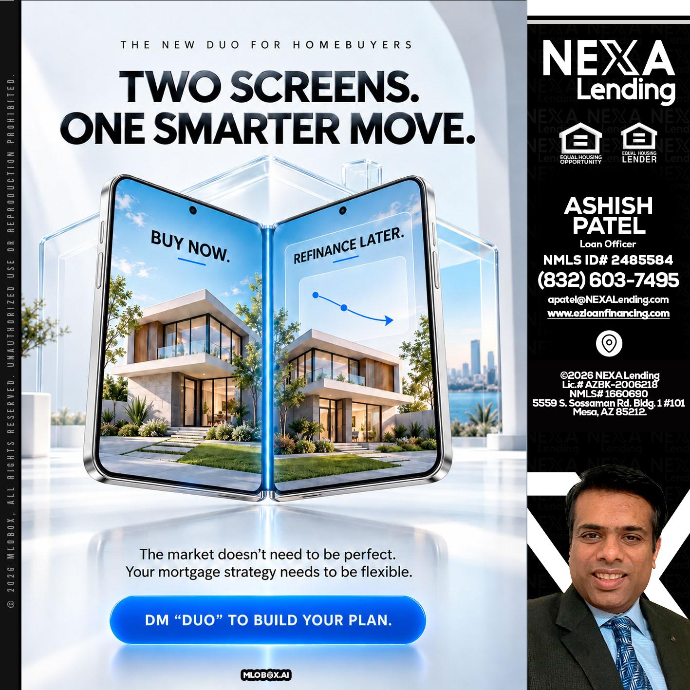 TWO SCREENS - Ashish Patel -Loan Officer
