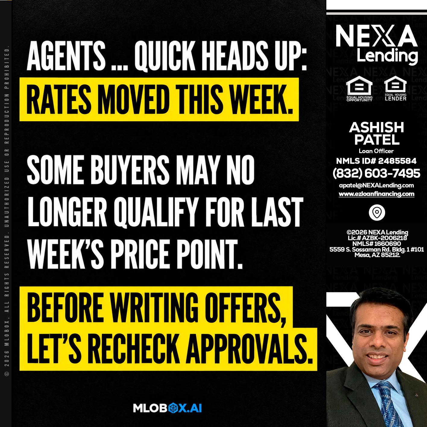 AGENTS QUICK - Ashish Patel -Loan Officer