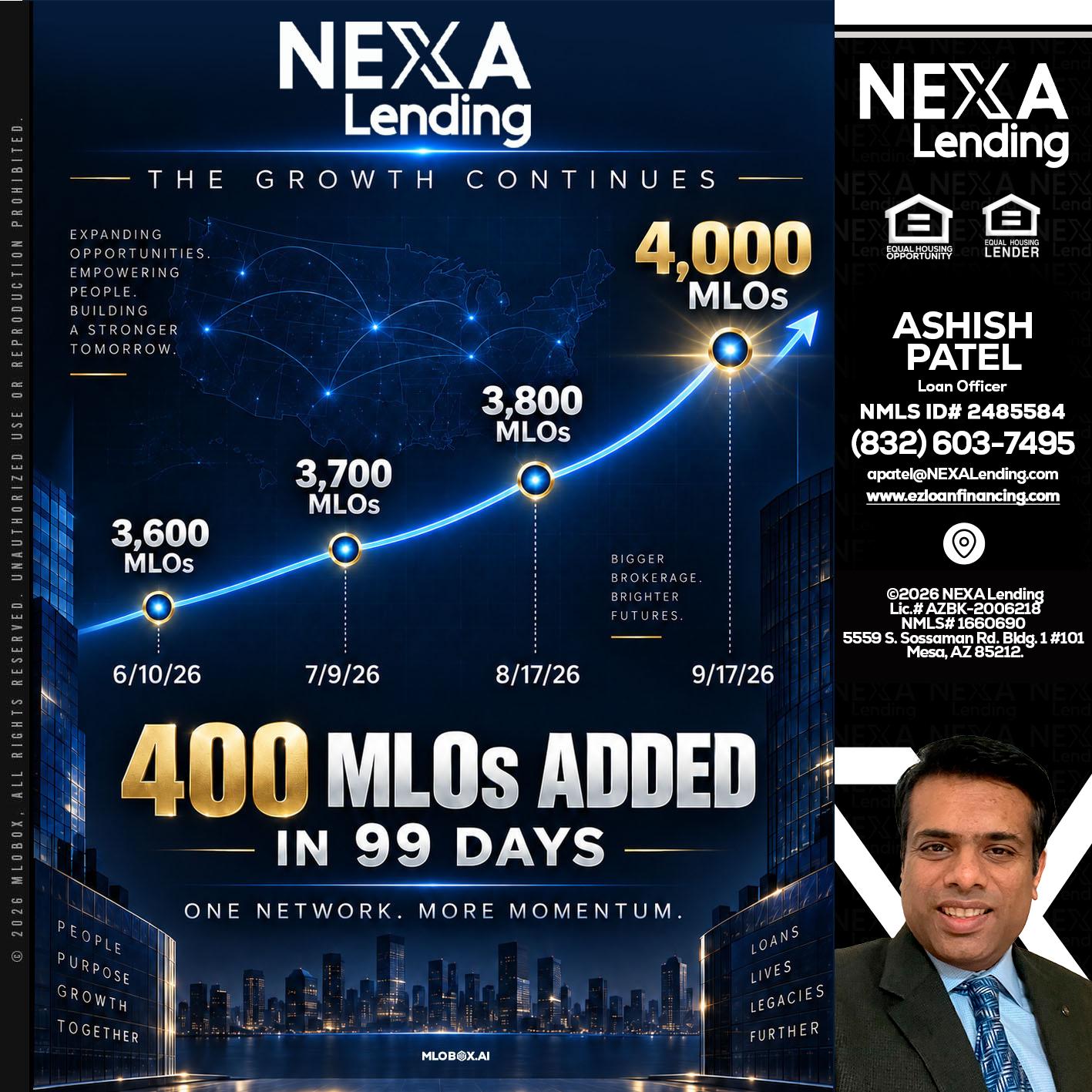 NEXA Lending 4000 MLOs - Ashish Patel -Loan Officer
