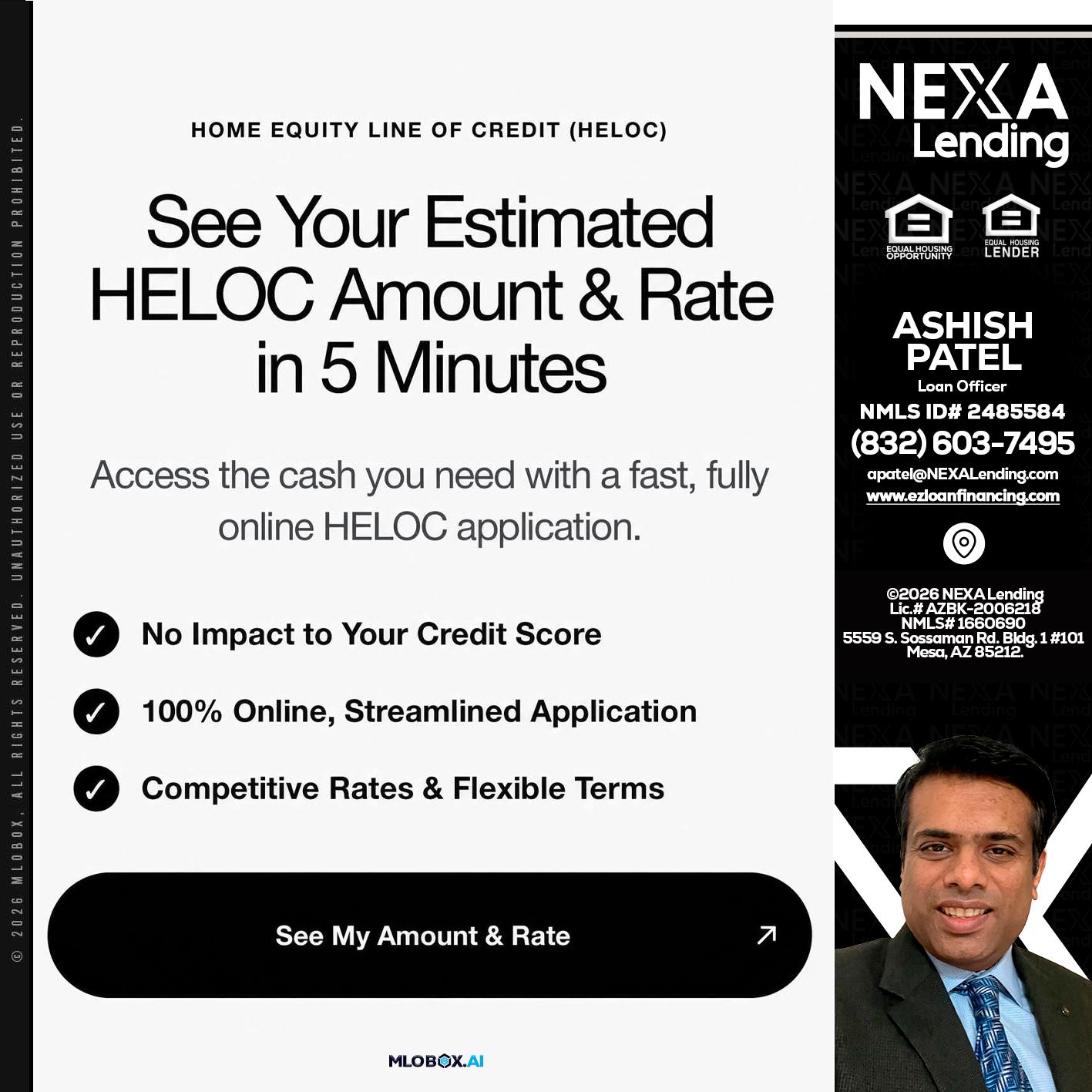 HELOC - Ashish Patel -Loan Officer