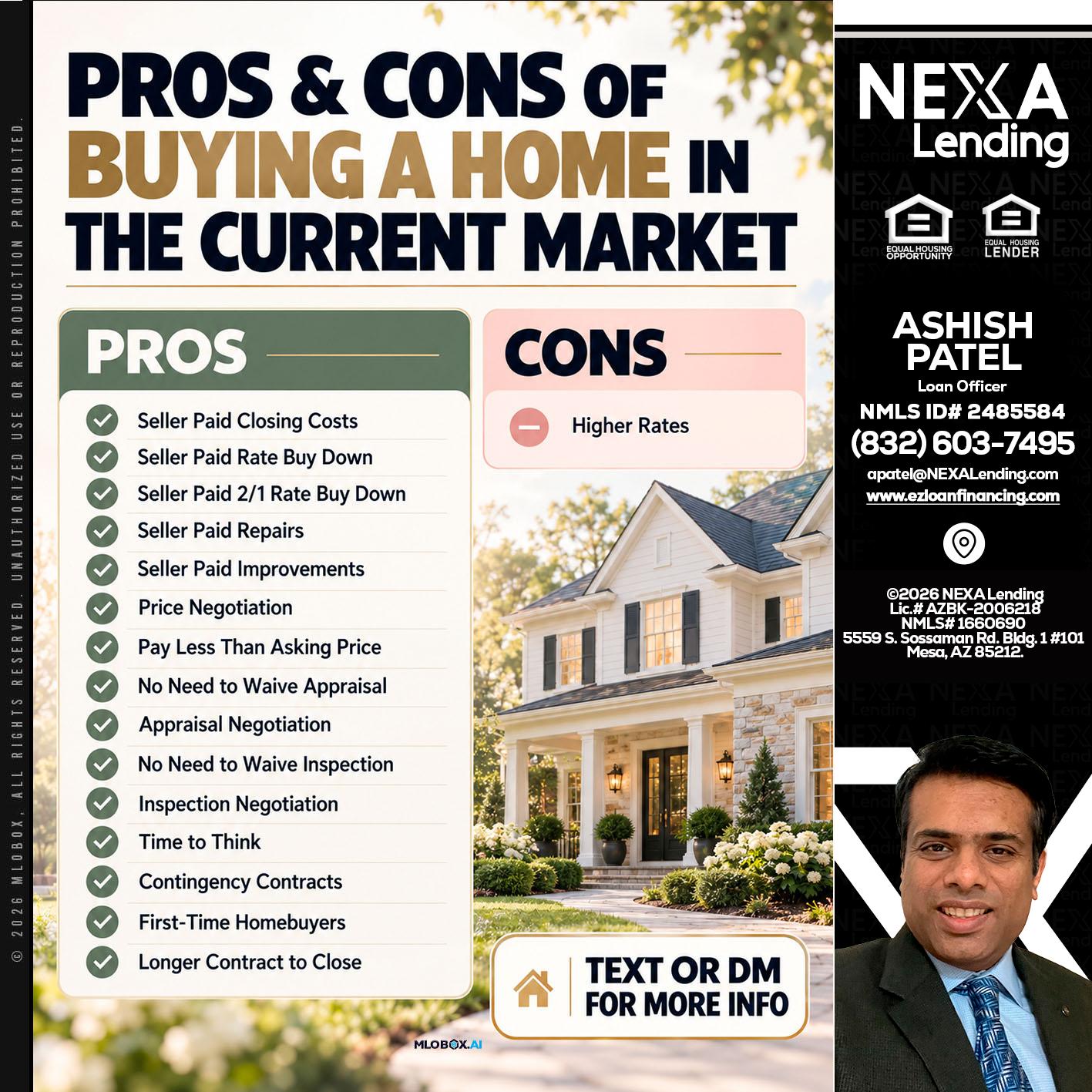 pros and cons - Ashish Patel -Loan Officer