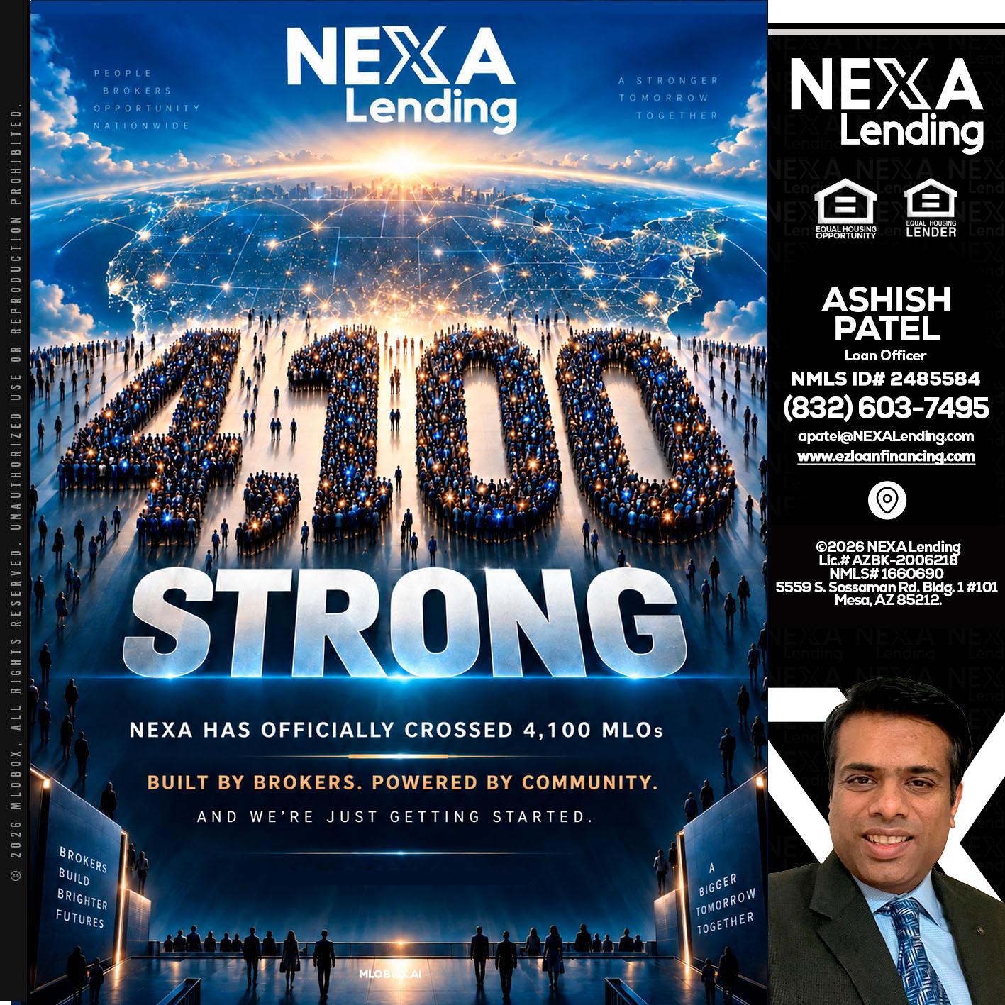 4,100 MLOs - Ashish Patel -Loan Officer