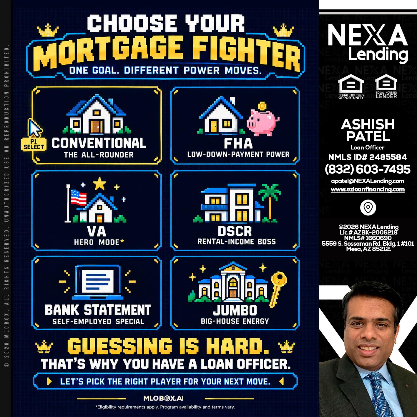 CHOOSE YOUR MORTGAGE - Ashish Patel -Loan Officer