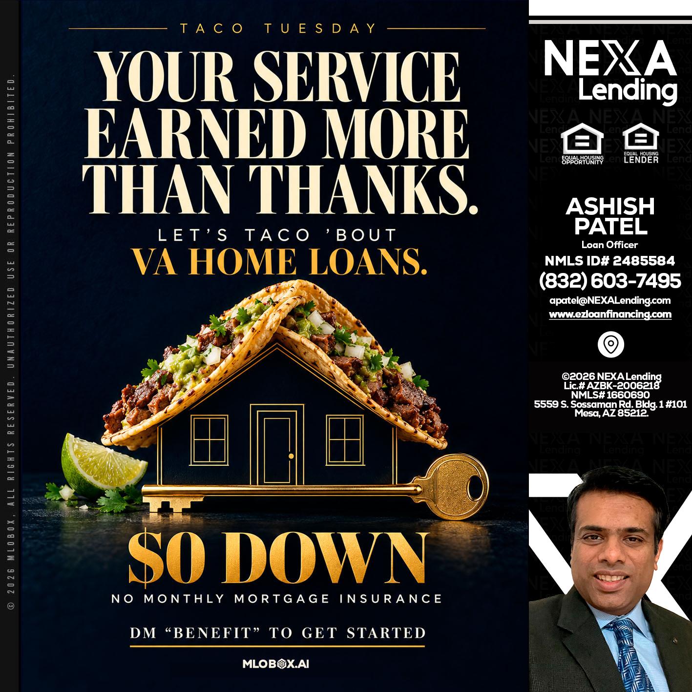 TACO TUESDAY - Ashish Patel -Loan Officer