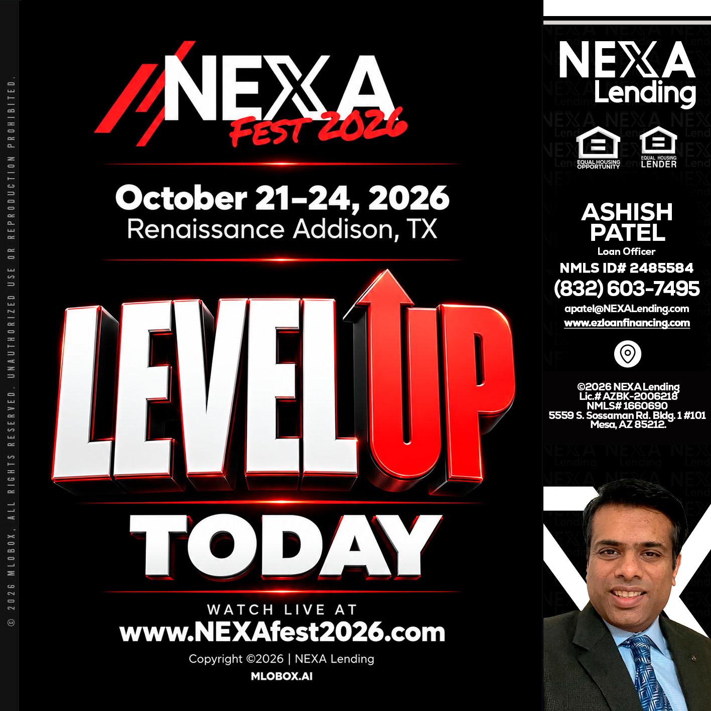LEVEL UP TODAY - Ashish Patel -Loan Officer